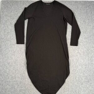 Universal Standard Black Iconic Geneva Asymmetrical Dress Women's Size Small